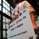 A Washington Redskins fan shows his support for rebranding the nation’s capital’s beloved football team at a symposium hosted by the Oneida Indian Nation on Oct. 7, 2013. Native Americans say the Redskins name—which team owner Dan Snyder refuses to change—is a racial slur.
Robert MacPherson/AFP/Getty Images